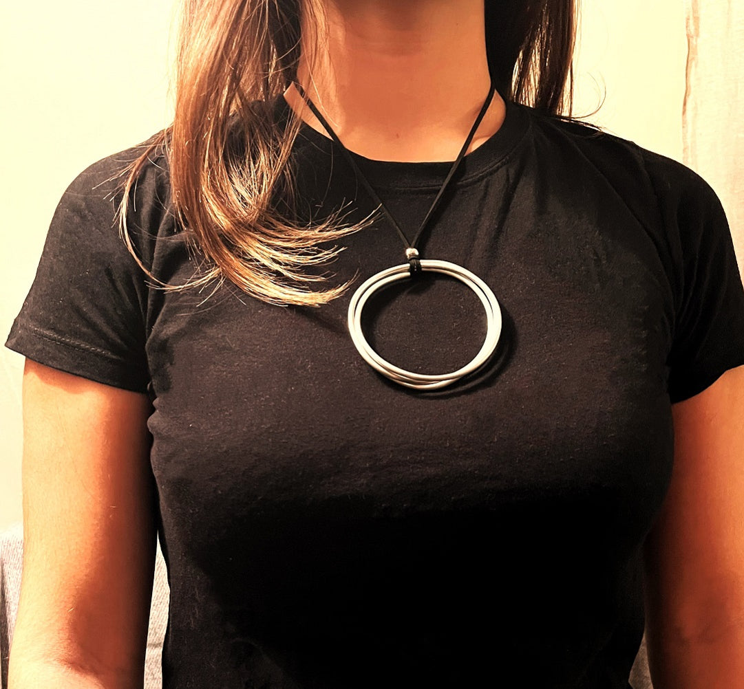 Collana in alluminio Cerchio